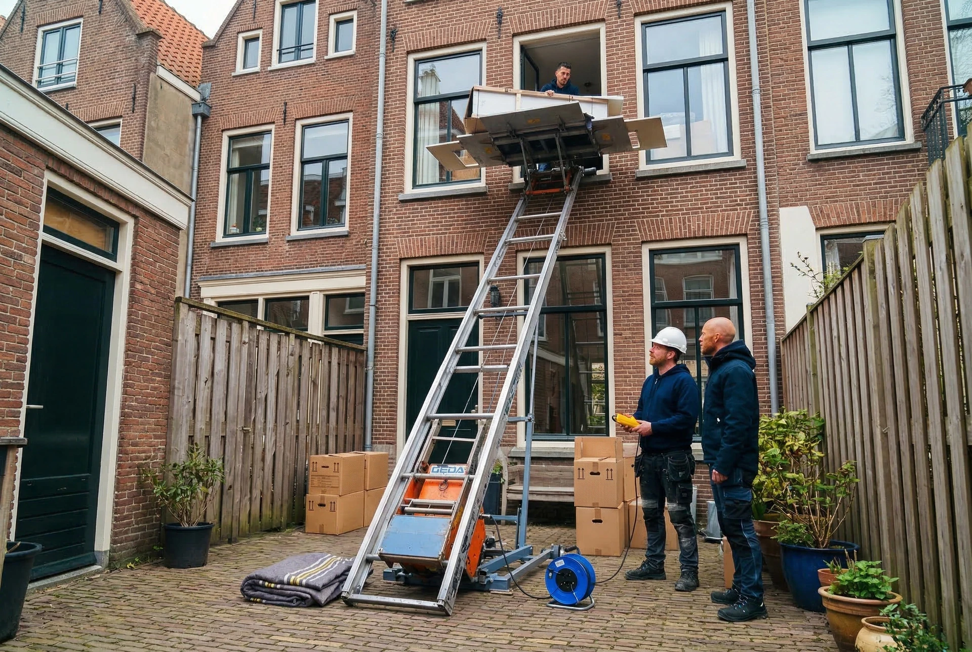 Team Verhuislift Huren Barendrecht bij verhuislift
