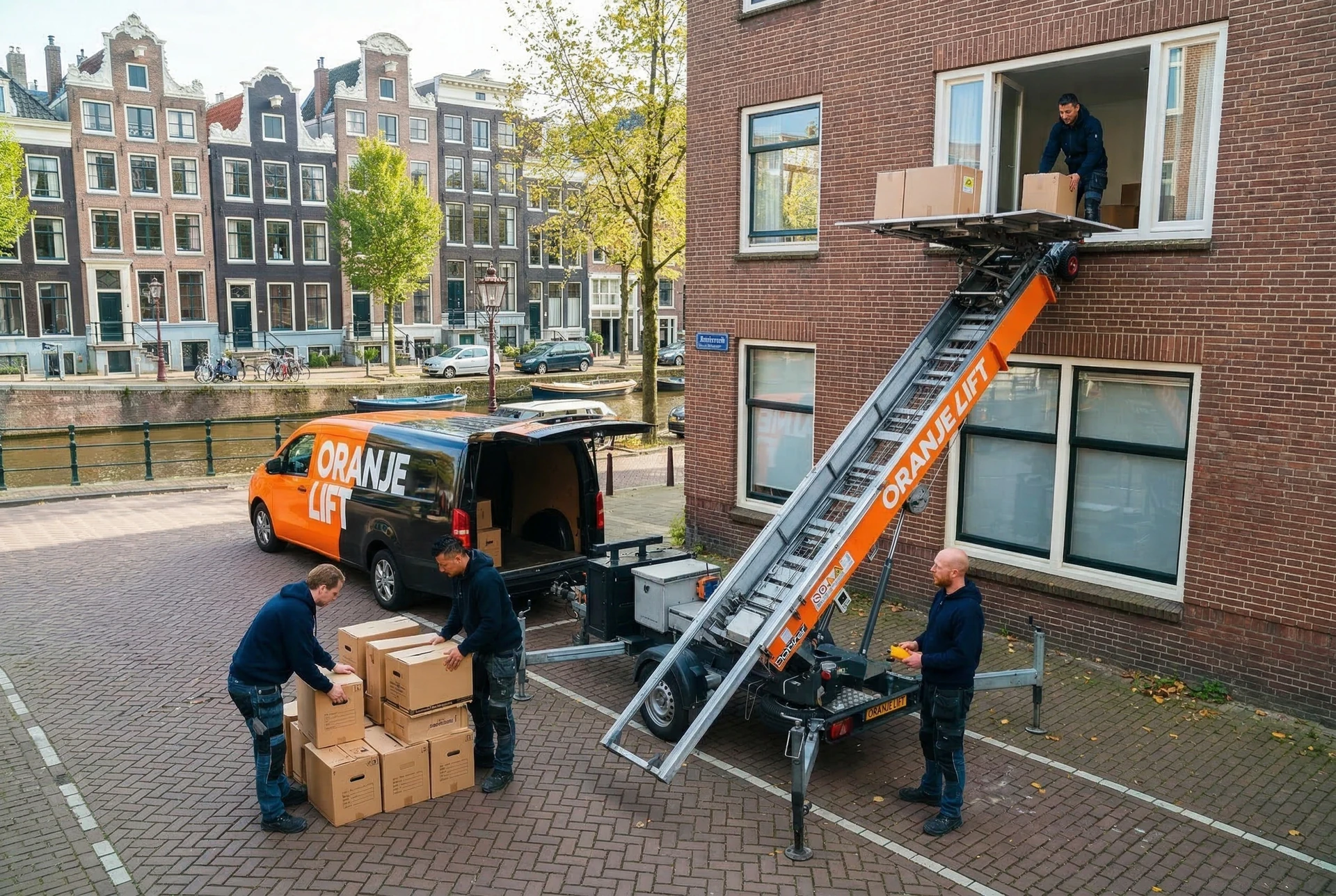 Verhuislift bij appartement Barendrecht